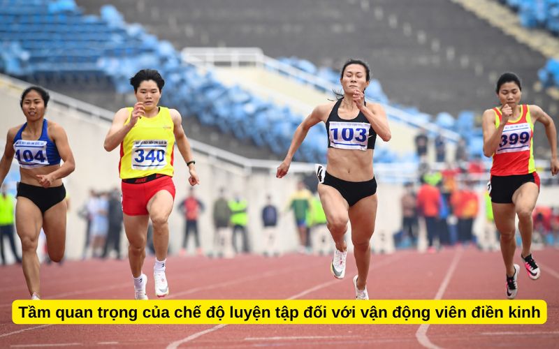 Tầm quan trọng của chế độ luyện tập đối với vận động viên điền kinh