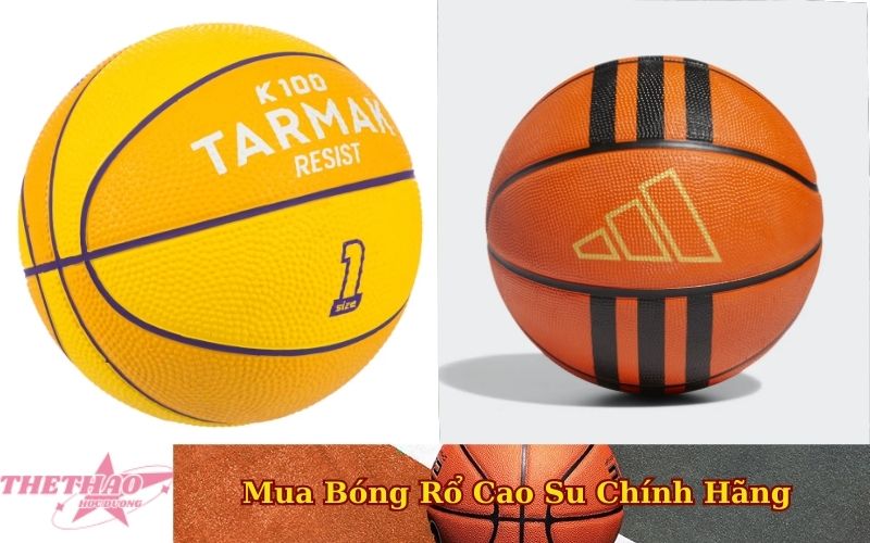 Mua Bóng Rổ Cao Su Chính Hãng