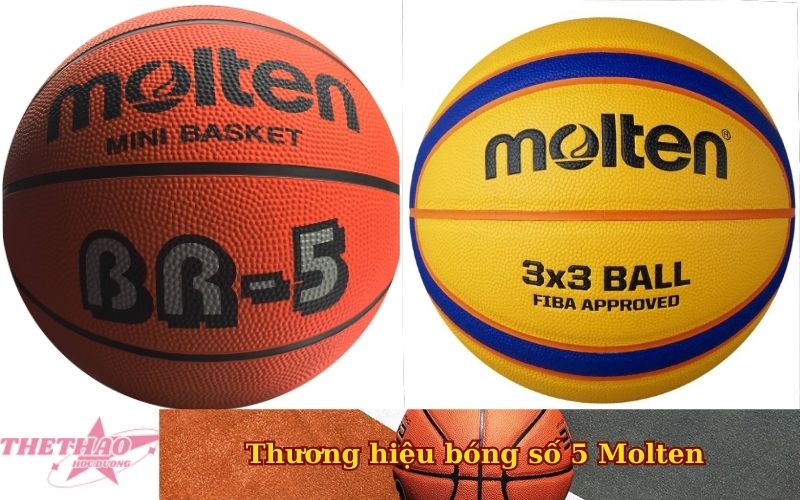 Thương hiệu bóng số 5 Molten